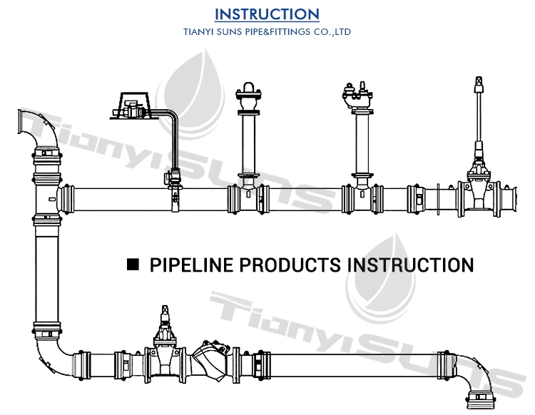 Awwa C153 Black Ductile Cast Iron Double Flange Elbow Pipe Fitting Supplier